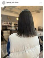 ニュートラル(neutral)&nbsp;【neutral】黒染め落としとブリーチオンカラー