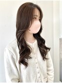 【FOLK】透明感グレージュ☆似合わせゆる巻きロング♪