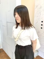 クリアーオブヘアー 一社店(clear OF HAIR)&nbsp;ぱつっと切りっぱなしスタイル
