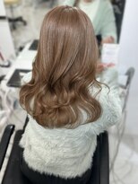 ランテルディ 渋谷(LANTERDIT)&nbsp;透明感　ミルクティーカラー　ブリーチ　艶カラー　ウェーブ