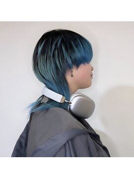 パームス(Palms) アッシュブラック/ウルフ/ブリーチ/ダブルカラー/ケアブリーチ