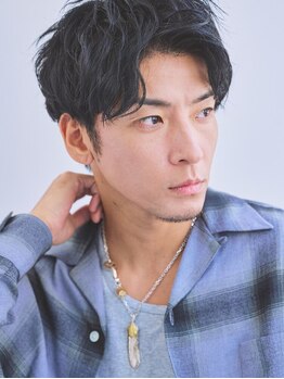 パドルバイリトル(Paddle by little)の写真/≪波巻スパイラルパーマ≫無造作できめすぎないラフなカッコよさ/簡単スタイリングで束感も◎メンズ/パーマ