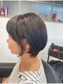 ショートボブ×ダークブラウン