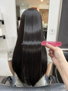 ヨンセンチメートル 野々市店(4ｃｍ) ダークラベンダーカラーの艶カラー