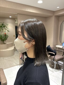 ジーニー 横浜(giinii) ボブ×グレージュ