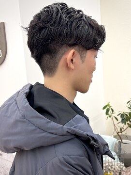 パークレーン アイス イヴェン(park lane ICI yeven) 韓国メンズシースルーマッシュダウンパーマ韓国ウルフカット前髪