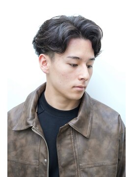 カーウォッシュバーバー(CARWASH BARBER) メンズカット韓国マッシュニュアンスパーマセンターパート0406