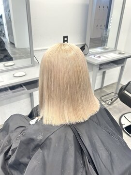 ペレ 栄店(PELE) ホワイトグレージュ/デジタルパーマ/チェリーブラウン/栄