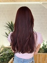 ピークアブー アヴェダ アトレ恵比寿(PEEK-A-BOO AVEDA) ブルベさんの暖色系ならコレで決まり　赤ブラウン　艶髪