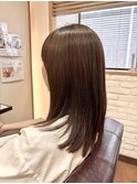 20代30代40代縮毛矯正ナチュラルレイヤーロング【髪質改善】