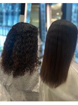 パーマ落としラボ アピッシュ 銀座(apish)&nbsp;浅子小百合/パーマ落とししっかりめ