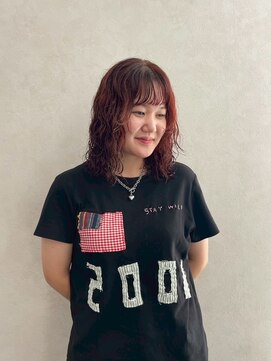 クム 横浜(qumu) 【qumu 横浜】パーマ×レッドカラー