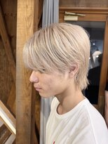 マニア(mania.)&nbsp;ホワイトブロンドベージュメンズハイトーントリプルカラー