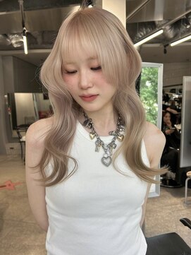 ペレ アネックス 大阪梅田茶屋町店(PELE ANNEX) くびれヘア/アプリコットオレンジ/夏のヘアアレンジ/梅田