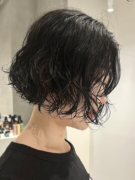 テクネ 天神大名(techne) 天神大名今泉ボブパーマタッセルヘア韓国レイヤー顔まわりカット