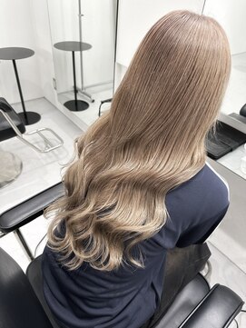 エルフレームバイワンラヴェスト(L'FLAME by one Lovest) 10代20代30代ミルクティーベージュダブルカラーブリーチ長野駅