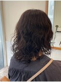 金沢八景ショートボブミディアムレイヤーカットデジタルパーマ