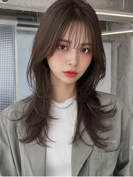 サロンドアイ(salon de i) 韓国風くびれレイヤー × ショコラブラウン