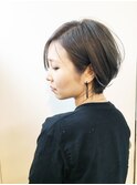 アッシュグレージュショート