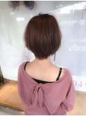 ことりベージュ毛先パーマ30代40代