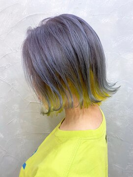 ラヴリア クルメ(LOVERIA KURUME) ≪LOVERIA KURUME/久留米≫パープル×イエローの個性派カラー