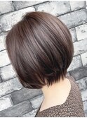 イメチェン/似合わせカット/フルバング/レッドブラウン/柏