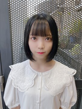 サロンドミルク 原宿(salon de MiLK) 【salon de MiLK 原宿】インナーベージュ×ショートボブ