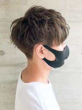 モダ 静岡(MODA) 爽やかマットショート☆ビジネス刈り上げツーブロックブラック