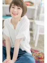 ナチュラルグラデーション☆小顔マッシュショートb1