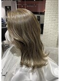 【Lee大阪店】ハイライト×オリーブベージュ/新出奈津樹