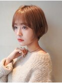 10代20代30代/ショートボブ/丸みショート/大人かわいい