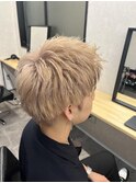 スパイキーショート_マッシュパーマハイライト波巻き_KO58