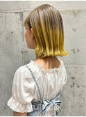 イエローグレージュ　ルーツグラデーション_Y20231004/新宿