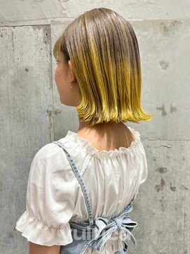 ユルリカ 新宿店(yulrica) イエローグレージュ　ルーツグラデーション_Y20231004/新宿