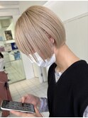 黒髪グレーベージュレイヤーロング前髪パーマ市川