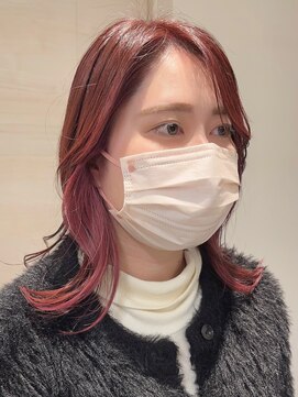 シャルヘアーデザイン(Shall hair design) earring color pink