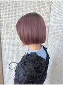あごラインボブ / ピンクグレージュ