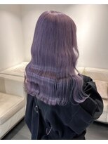 ベレーザ 渋谷(BELEZA)&nbsp;5483ニュアンスカラーシースルーバングパープルブラックオンブレ