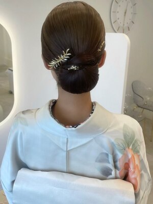 早朝OK/難波駅5分【着付け+ヘアセット￥9800】水引/金箔等アクセも種類豊富!大切な日の着付けはプロにお任せ