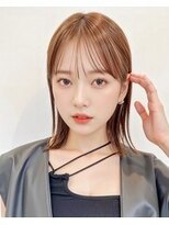 ロット 横浜(lot)&nbsp;切りっぱなしボブ/ロブ/ピンクブラウン[横浜駅]