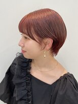 ナチュラルなブリーチカラー◎ピンクオレンジ