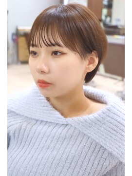 ヘア ルミナス バイ フォルテ(HAIR LUMINAS by FORTE) こなれミディ/前髪/黒髪/ボブルフ/ネビージュ/小顔/ワンレン