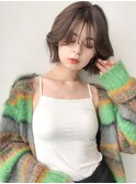 くびれショートボブイメチェンフルバング前髪似合わせカット