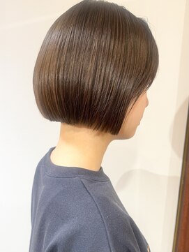 モリオフロムロンドン 原宿本店(morio from London) 【morio原宿】軽めミニボブ　前髪あり