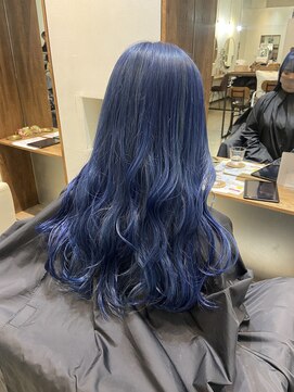ラウブロッサム 大宮西口店(Lau Blossom) 【髪質改善】ケアブリーチ＋ダブルカラー＋ブルーカラー