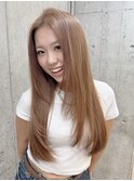 ハイトーンミルクティーグレージュ明るめアッシュベージュ2030代