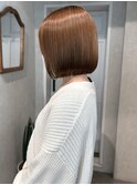 酸性ストレートでうる艶ボブ