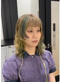 デザインカラー×ブリーチパーマ