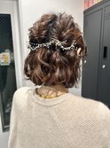 ボブ/ヘアセット/ヘアアレンジ/ゆるふわ/ハーフアップ