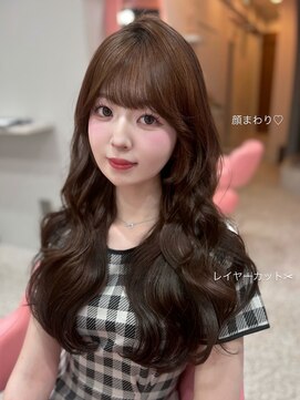 ボタン シブヤ(VOTAN SHIBUYA) ブラウン/韓国ヘア/渋谷/レイヤー/顔まわり